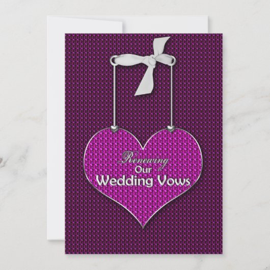 Reneing Wedding Vows - Uitnodigingskunst Kaart (Voorkant)