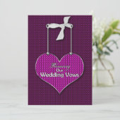 Reneing Wedding Vows - Uitnodigingskunst Kaart (Staand voorkant)