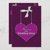 Reneing Wedding Vows - Uitnodigingskunst Kaart (Voorkant / Achterkant)