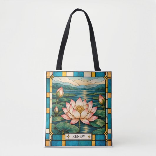 Renew Lotus Tote Bag (Voorkant)