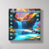 Renew Relax Ademhalen Herhaal: een vloeiende water Canvas Afdruk (Voorkant)