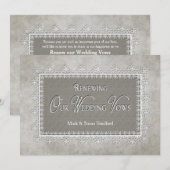 Renew Wedding Vows -  uitnodiging (Voorkant / Achterkant)