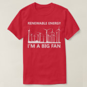 Renewable Energy Iampx27m A Big Fan Wind Turbine V T-shirt (Design voorkant)