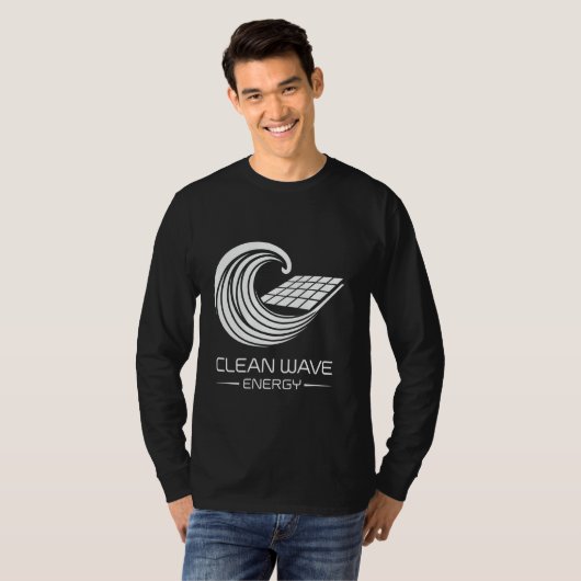 Renewable Power Earth Day Clean Wave Energy T-shirt (Voorkant volledig)