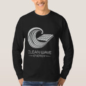 Renewable Power Earth Day Clean Wave Energy T-shirt (Voorkant)