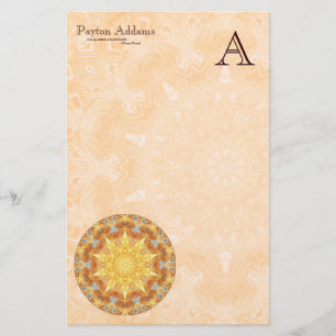 Renewal Mandala Monogram Stationery Briefpapier