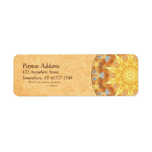 Renewal Mandala Return Address Label