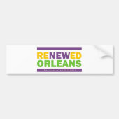 Renewed Orleans Bumpersticker (Voorkant)