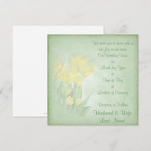 Renewing Wedding Vows Kaart (Voorkant / Achterkant)