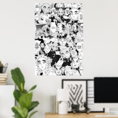 Rengoku Aniki Collage Demon Slayer Poster (Thuiskantoor)