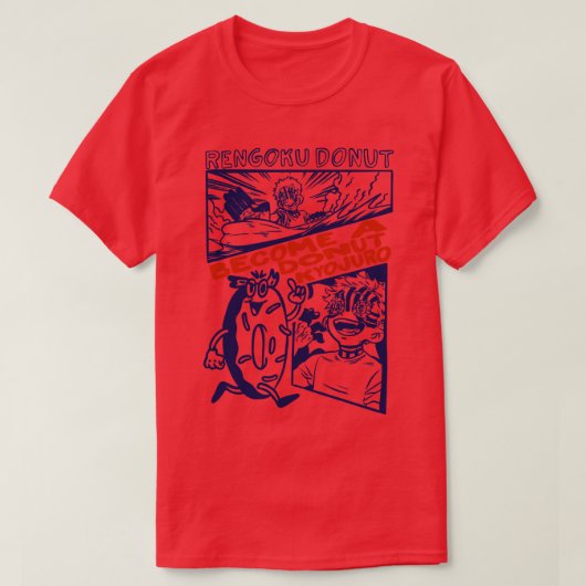 Rengoku Donut wordt een donut Kyojuro T-shirt (Design voorkant)