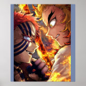 Rengoku Flame Pillar Demon Slayer Kimetsu no Yaib Poster (Voorkant)