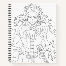 Rengoku geïnspireerde manga stijl notitieboek