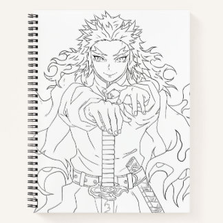 Rengoku geïnspireerde manga stijl notitieboek