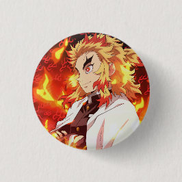 Rengoku Kyojuro Ronde Button 3,2 Cm