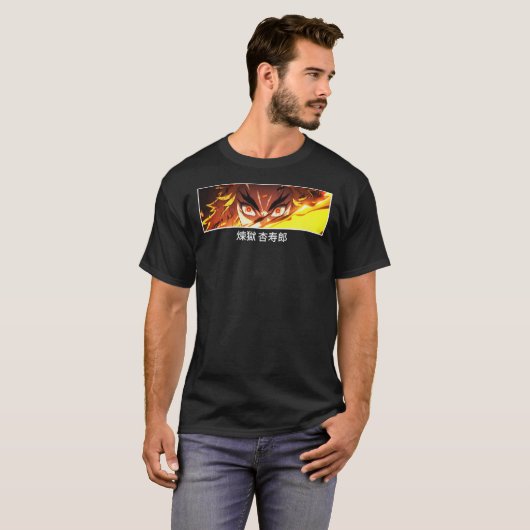 Rengoku Kyoto juro Japans, Demon Slayer T-Shirt Cl (Voorkant volledig)