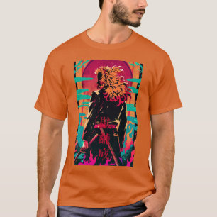 Rengoku Vaporwave Neon Film Poster grappig T-shirt