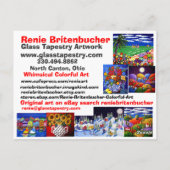 Renie Britenbucher Artist Briefkaart (Achterkant)