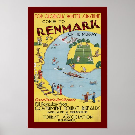 Renmark op de Murray Poster (Voorkant)