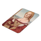 Rennaisance Unicorn en Lady Raphael Painting Magneet (Linkerzijde)