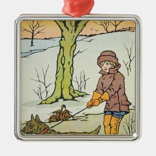 Rennen, Dandy Run, 20e eeuw Metalen Ornament (Voorkant)