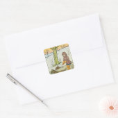 Rennen, Dandy Run, 20e eeuw Vierkante Sticker (Envelop)