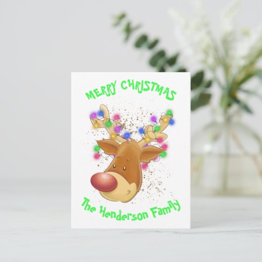 Rennen in licht, aangepast briefkaart (Staand voorkant)