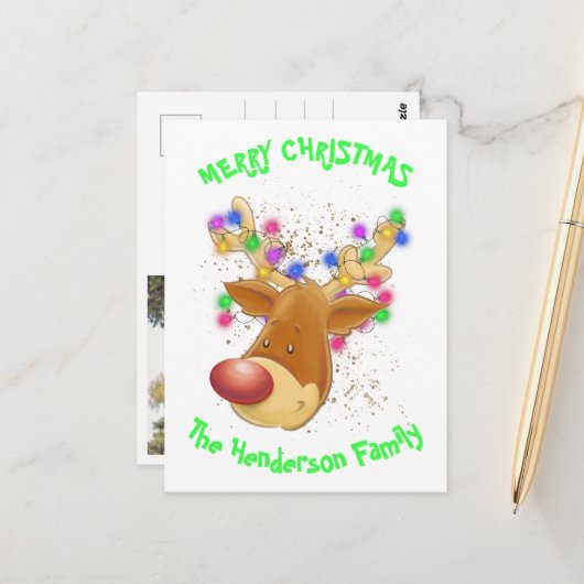 Rennen in licht, aangepast briefkaart (Voorkant / Achterkant in situ)