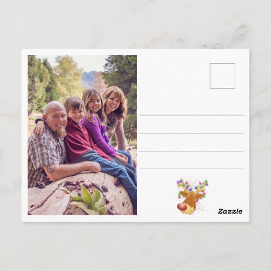 Rennen in licht, aangepast briefkaart (Achterkant)