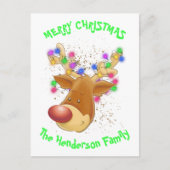 Rennen in licht, aangepast briefkaart (Voorkant)