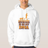 rennen is in mijn dna hoodie (Voorkant)