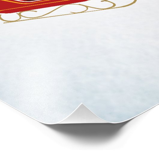 Rennen, Kerstman, rennen! Foto Afdruk (Hoek)