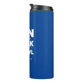 'Rennen... Loop... Kruipen... Geef het niet op!’ Thermosbeker (Geroteerd rechts)