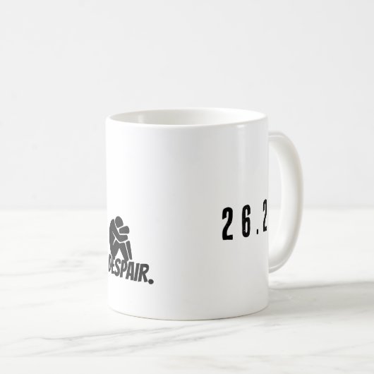 Rennen. Loop. Wanhoop. Koffiemok (Voorkant rechts)