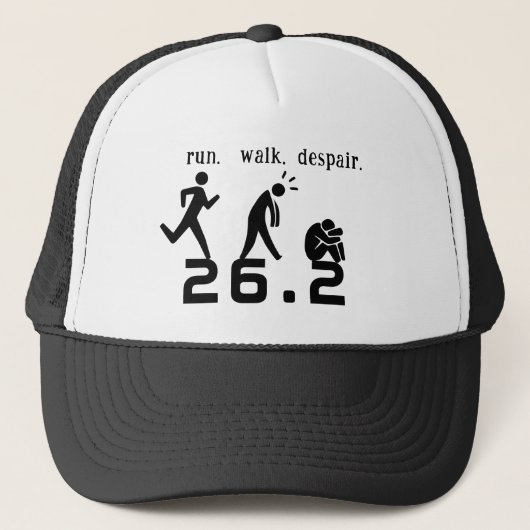 Rennen. Loop. Wanhoop. Trucker Pet (Voorkant)