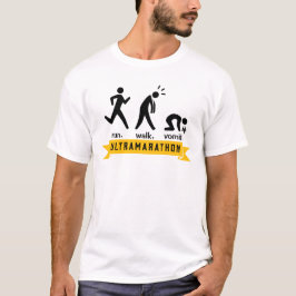Rennen. Lopen. Braken. T-shirt