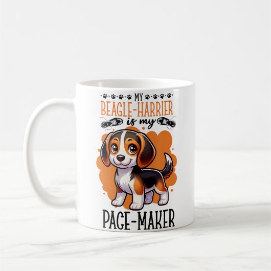 Rennen met Beagle-Harrier Koffiemok (Links)
