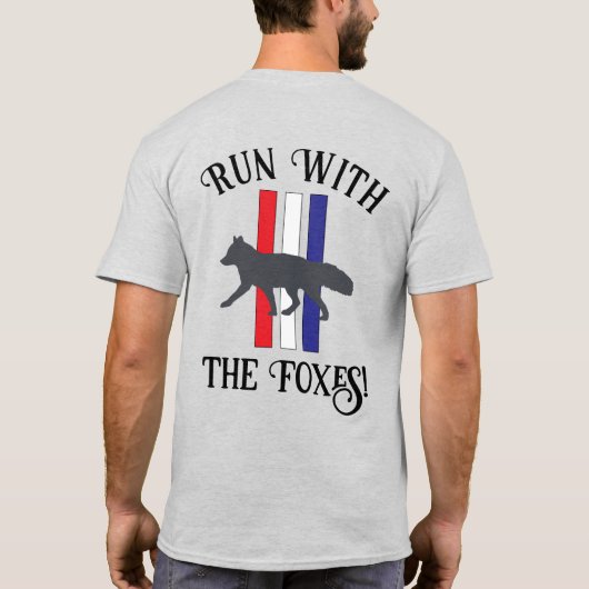 Rennen met het Foxes T-Shirt (Achterkant)