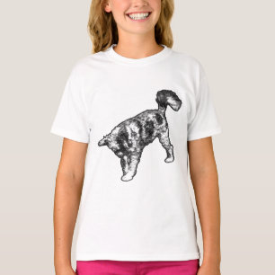 Rennen met winterlachen t-shirt