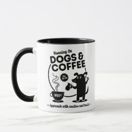 Rennen op honden en koffie 11 oz. Combo Mok