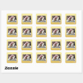 Rennen! Red ons zelf! Vierkante Sticker (Vel)