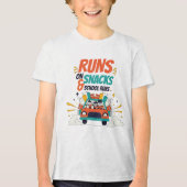 Rennen Snacks School Rennen Team Tri-Blend Shirt (Voorkant)