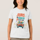 Rennen Snacks School Rennen Team Tri-Blend Shirt (Voorkant)