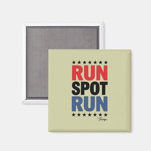 Rennen Spot Rennen Trump 2024 Magneet (Voorkant / Achterkant)