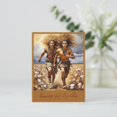 "RENNEN VOOR VRIJHEID" BRIEFKAART (Staand voorkant)