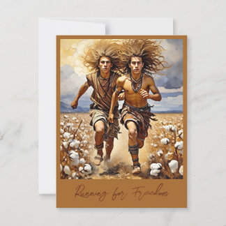 "RENNEN VOOR VRIJHEID" BRIEFKAART