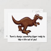 rennend dinosaurus-Briefkaart Briefkaart (Voorkant / Achterkant)