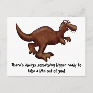 rennend dinosaurus-Briefkaart Briefkaart