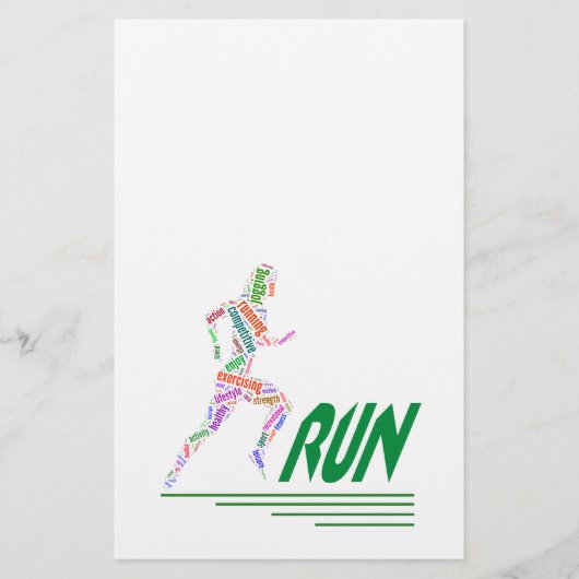 Rennend meisje flyer (Voorkant)