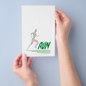 Rennend meisje flyer (Hand)